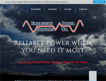 Tablet Screenshot of emergencypowerservices.com